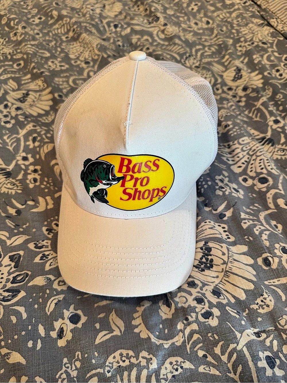 Bass Pro Shops Mesh Trucker Cap Trucker Hat in White